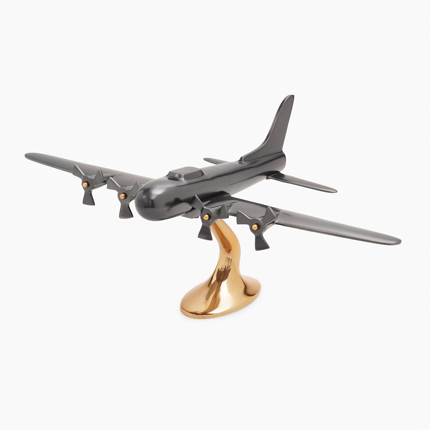 Gold and Grey Decorative Aeroplane