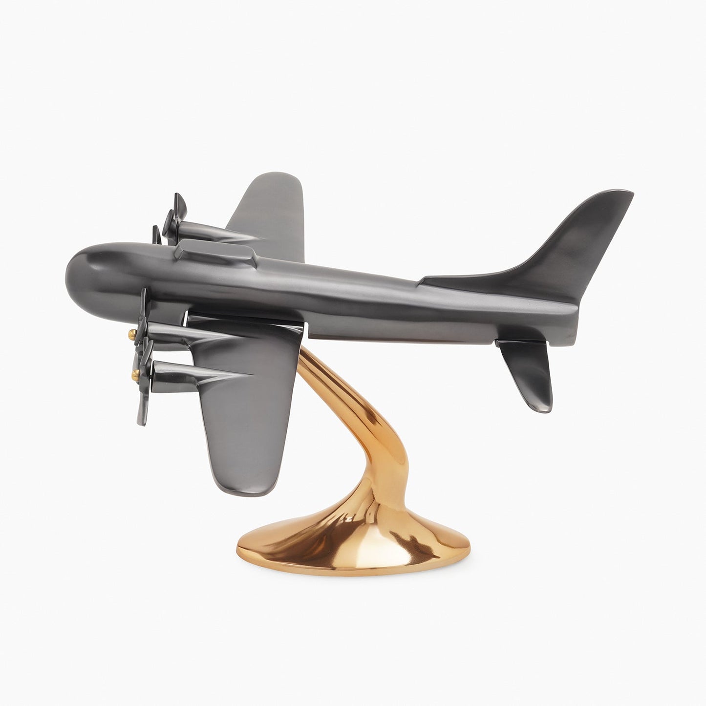 Gold and Grey Decorative Aeroplane