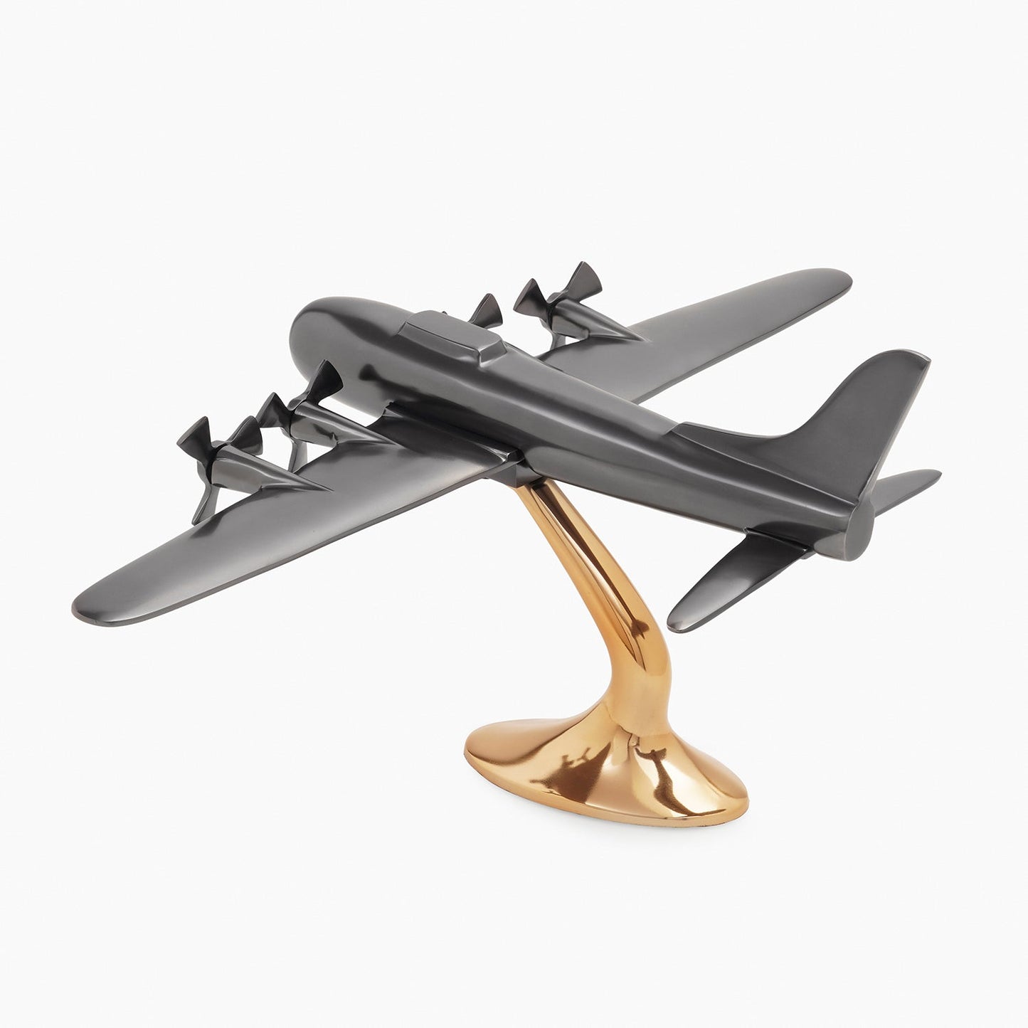 Gold and Grey Decorative Aeroplane