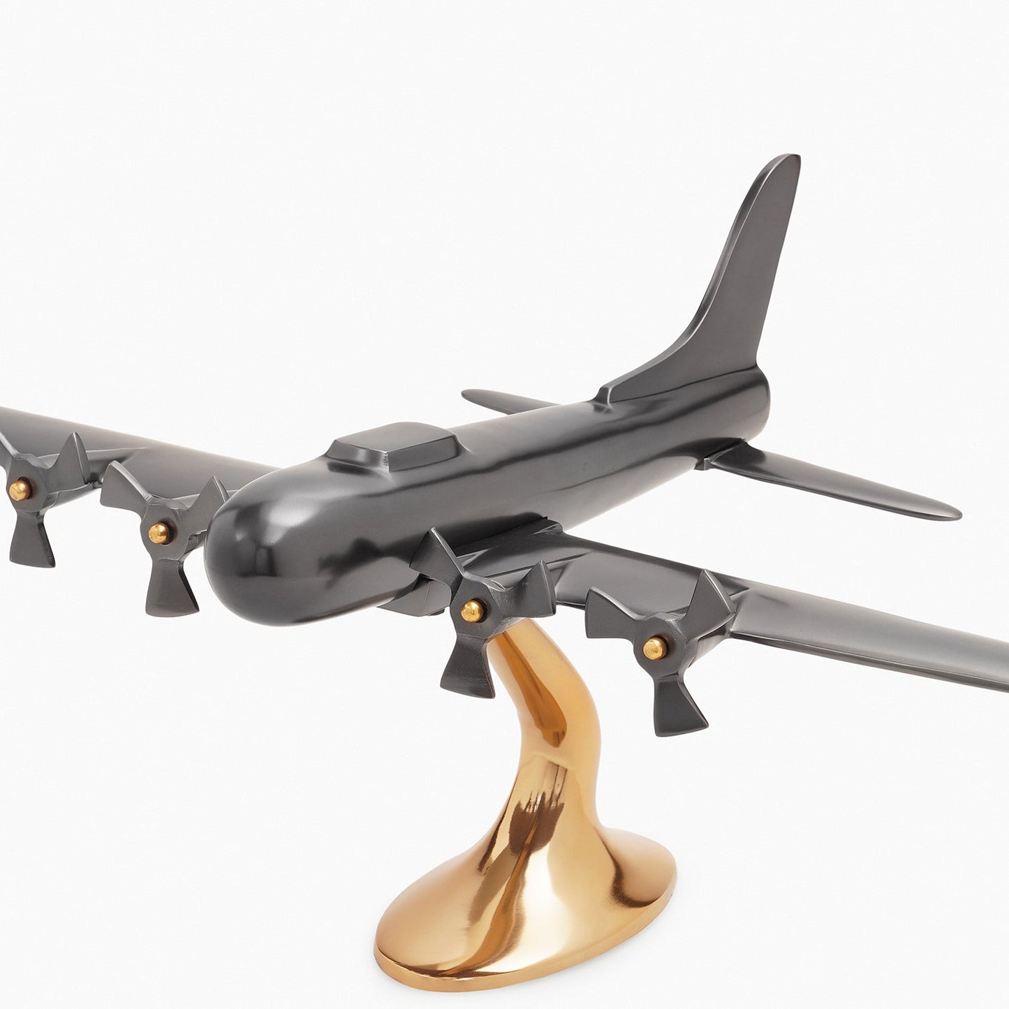 Gold and Grey Decorative Aeroplane