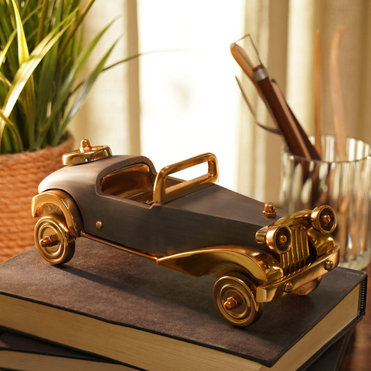 Gold and Grey Decorative Car