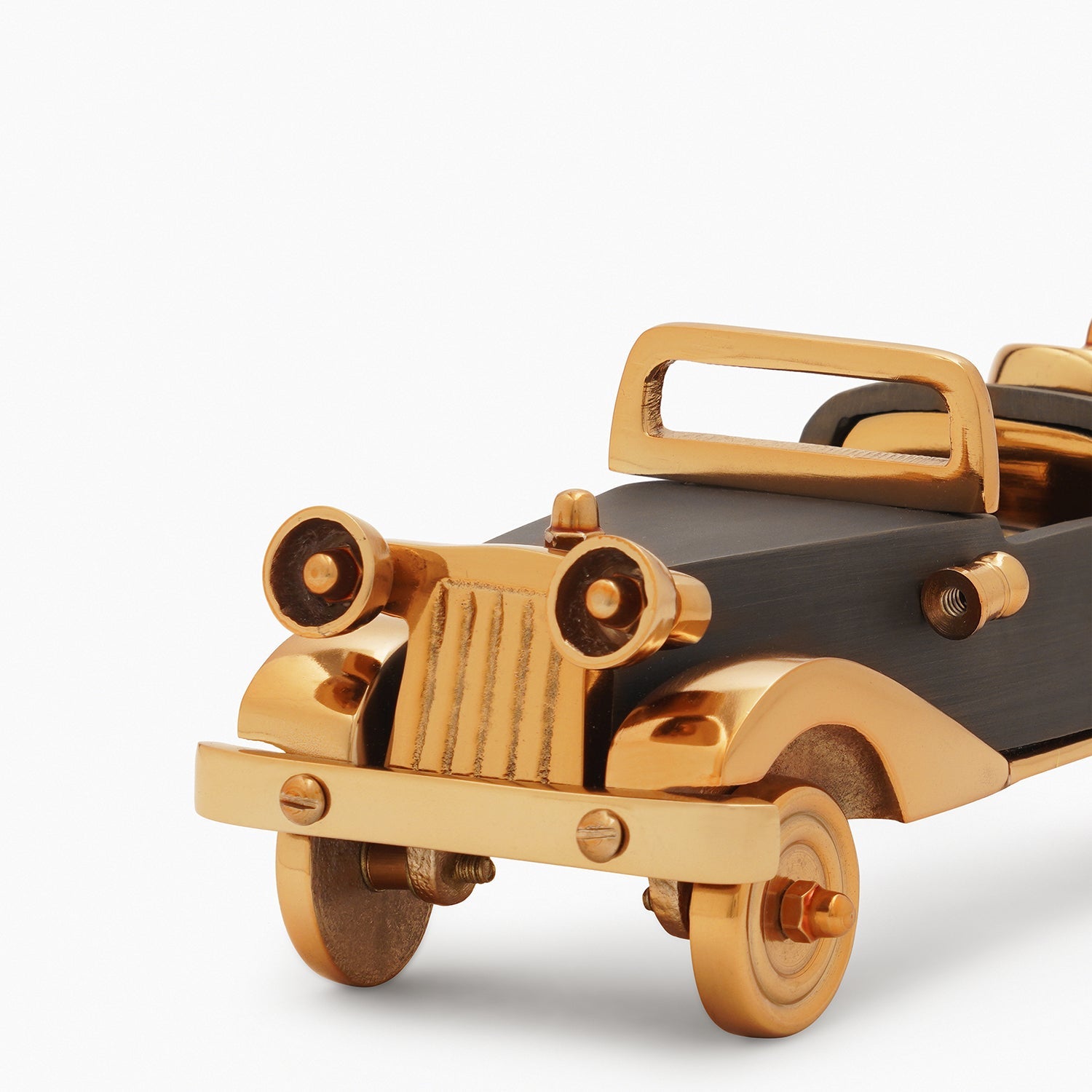 Gold and Grey Decorative Car