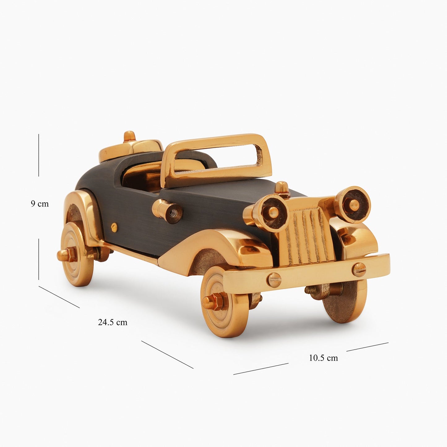 Gold and Grey Decorative Car