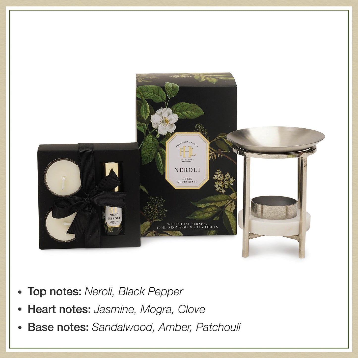 Neroli Metal Diffuser with Tealight