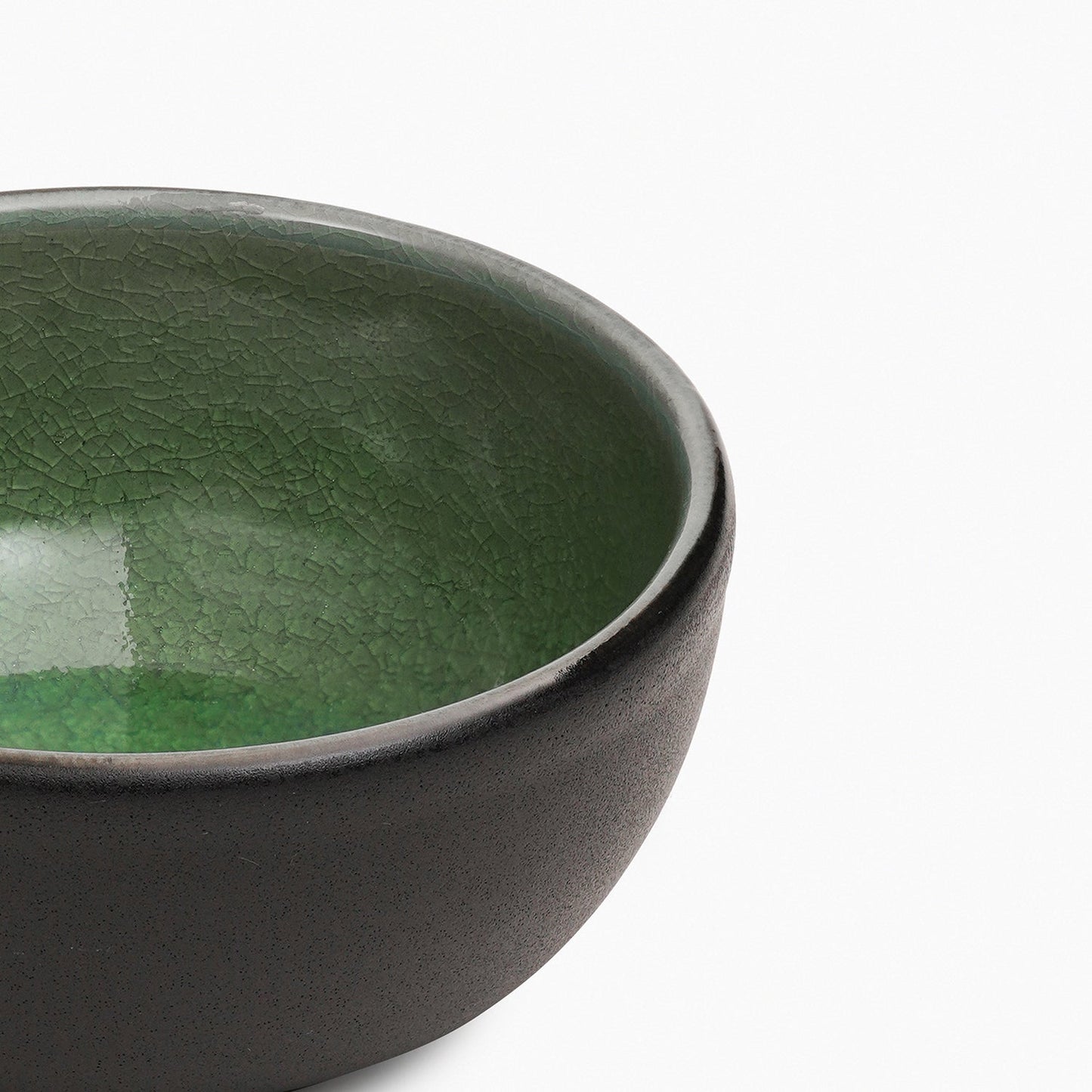 Green Crackle Glaze Side Bowl