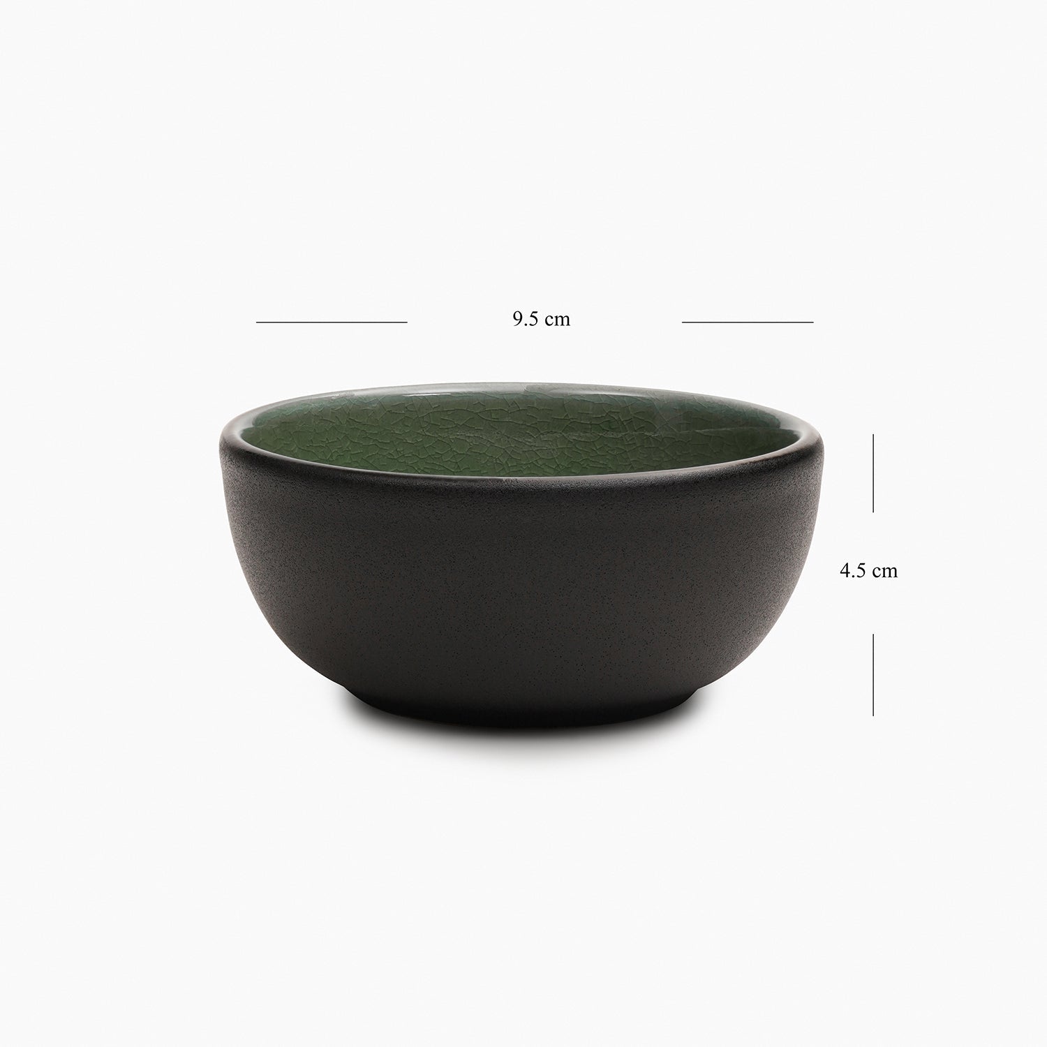 Green Crackle Glaze Side Bowl