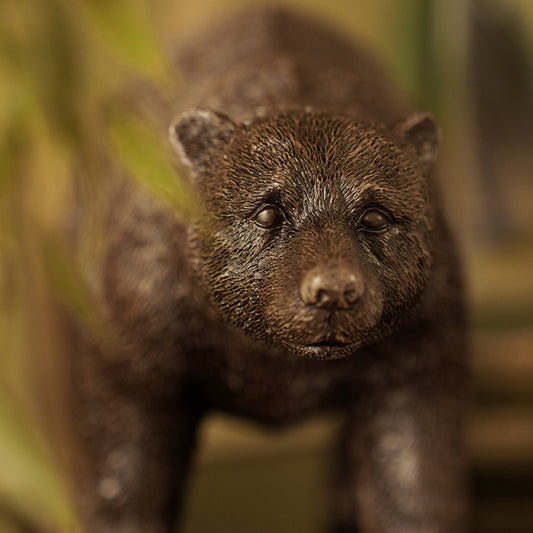 Brown Polyresin Walking Bear