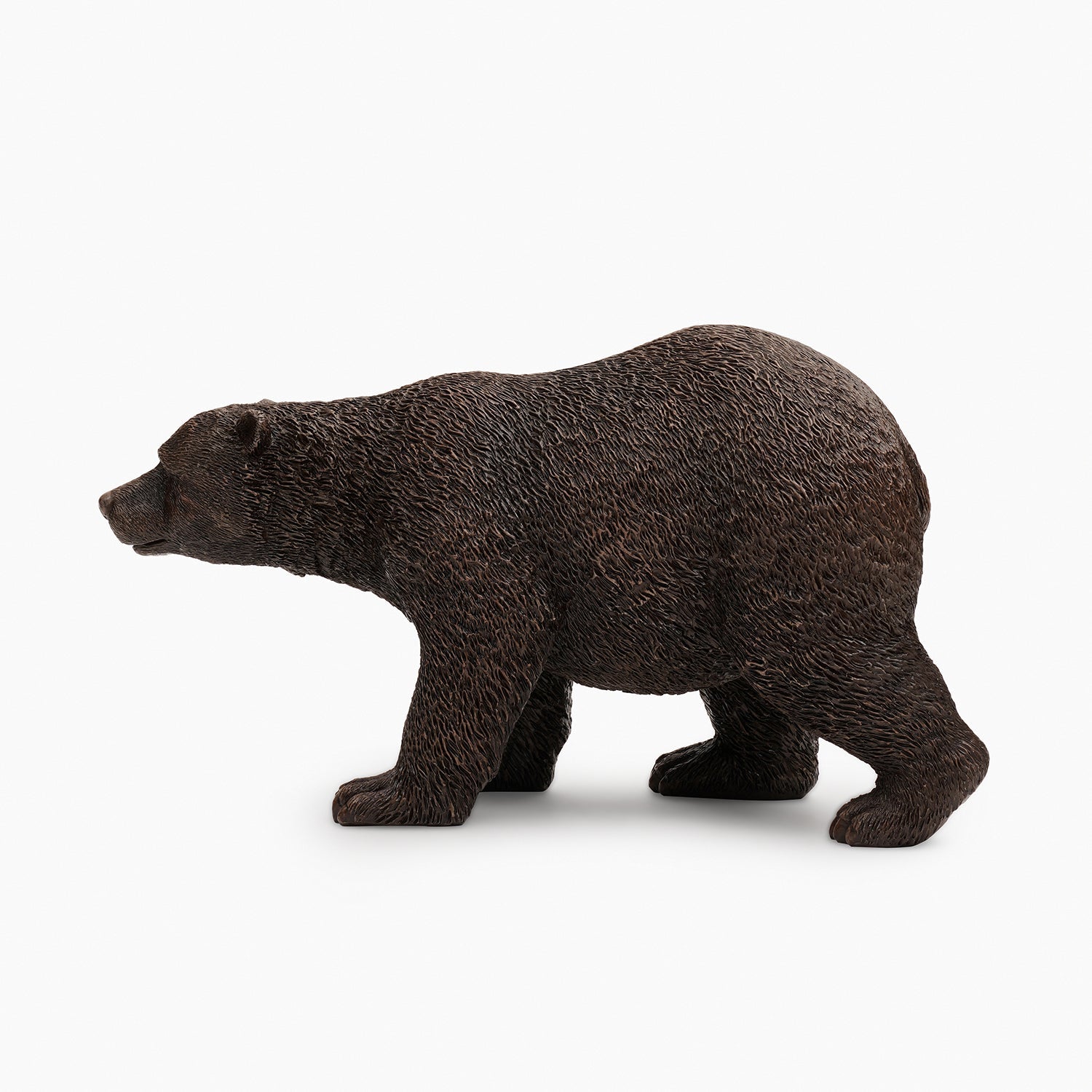 Brown Polyresin Walking Bear