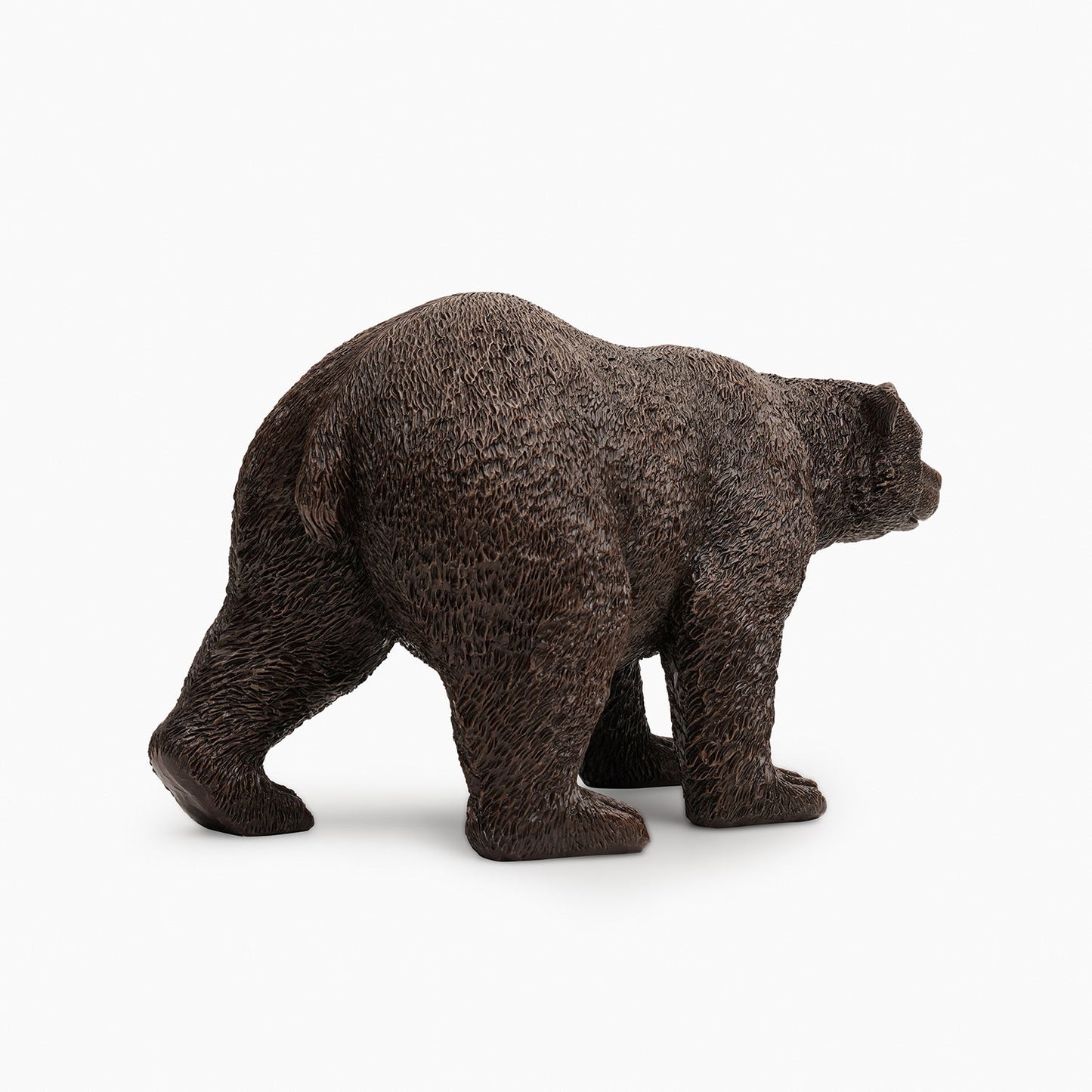 Brown Polyresin Walking Bear