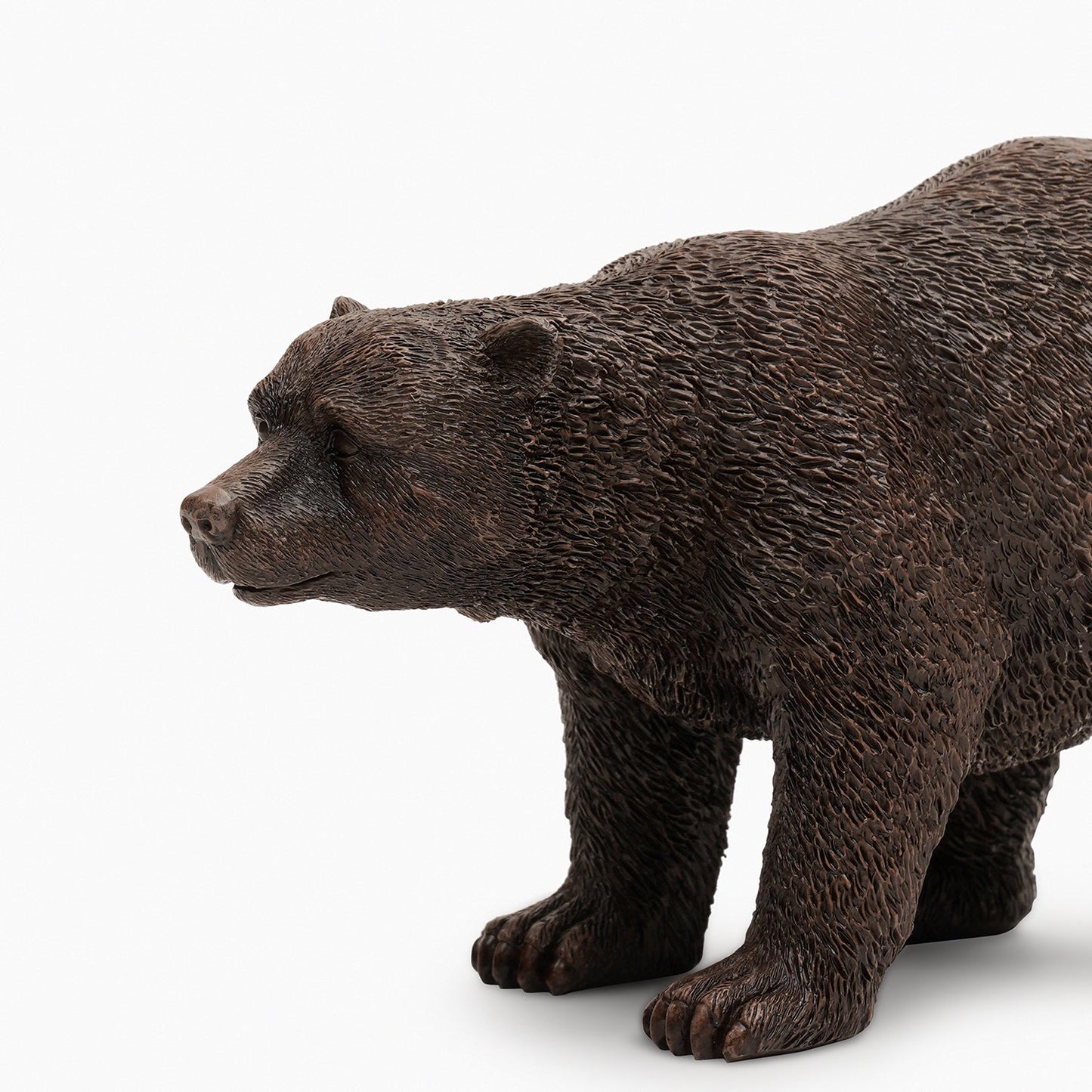 Brown Polyresin Walking Bear