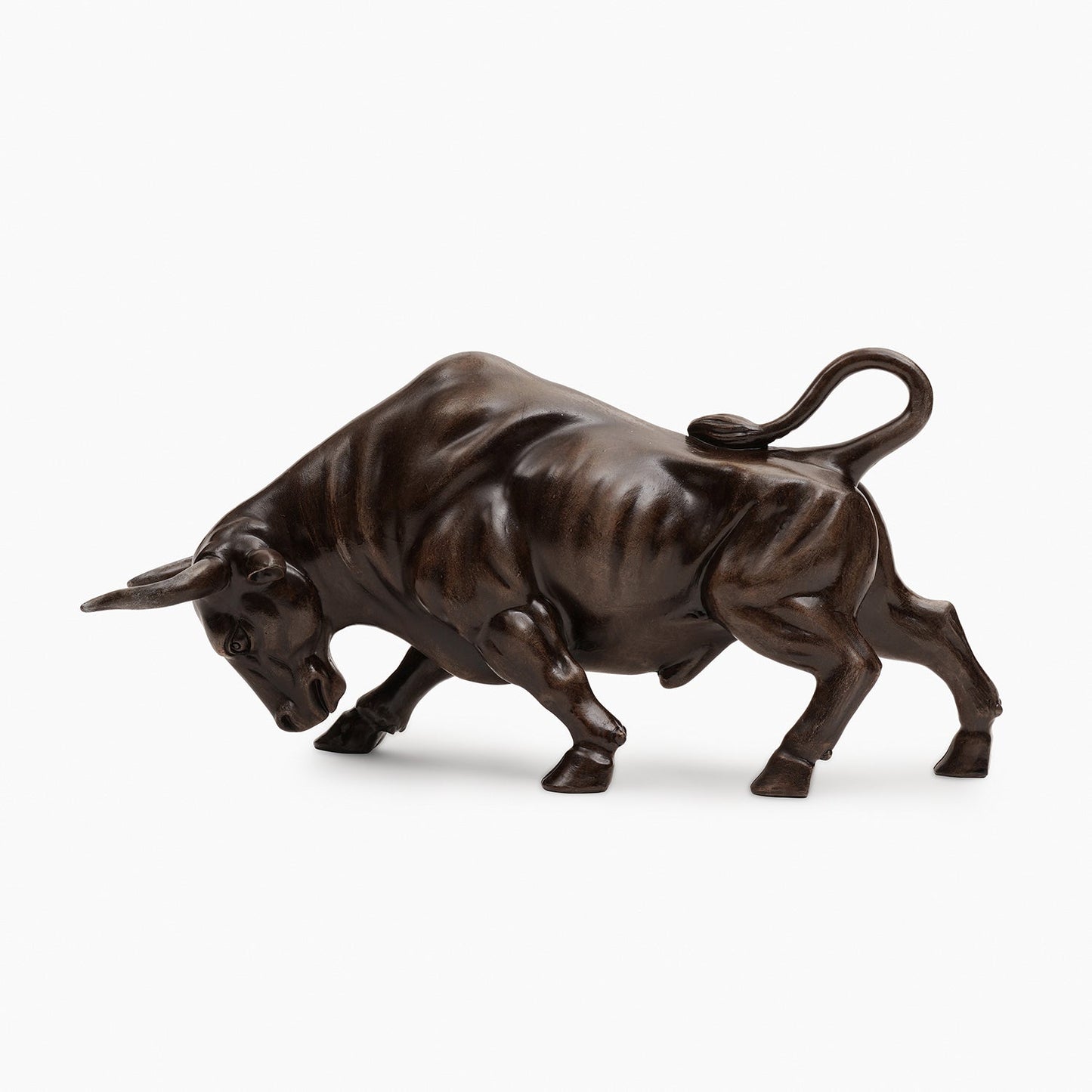 Brown Polyresin Wild Bull