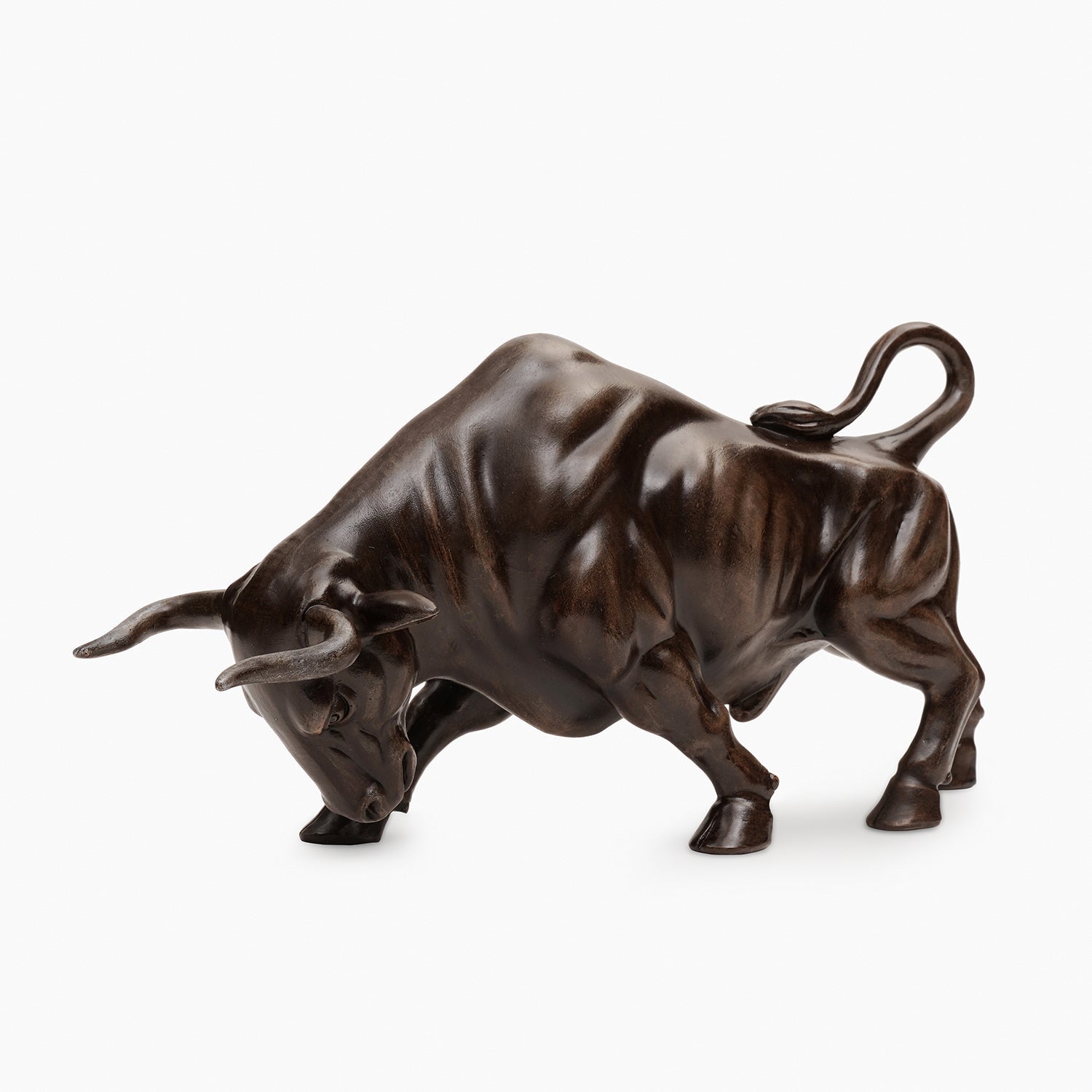 Brown Polyresin Wild Bull