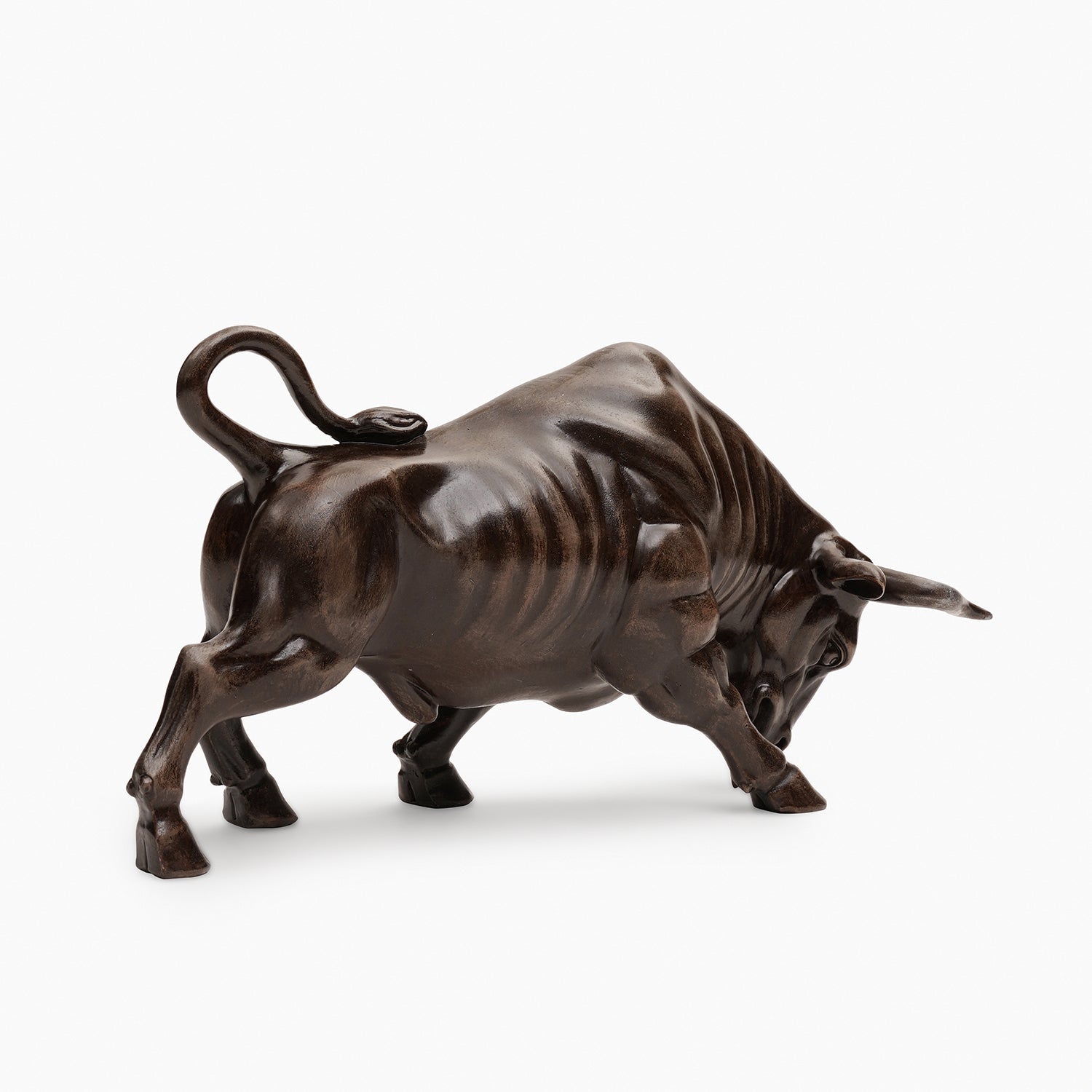 Brown Polyresin Wild Bull
