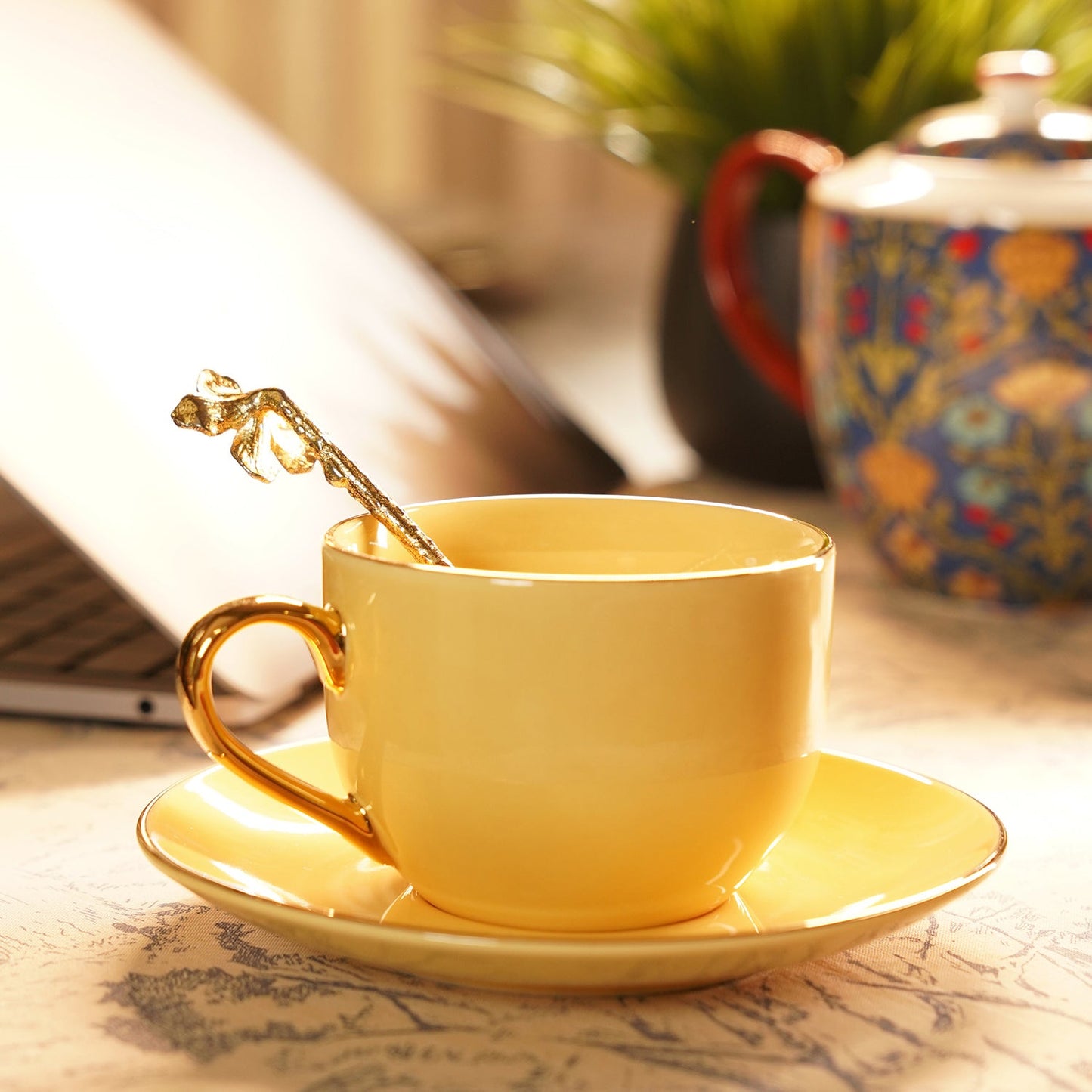Light Yellow Senorita Cup and Saucer