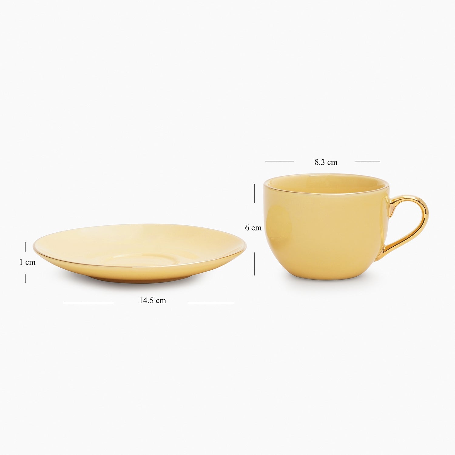 Light Yellow Senorita Cup and Saucer