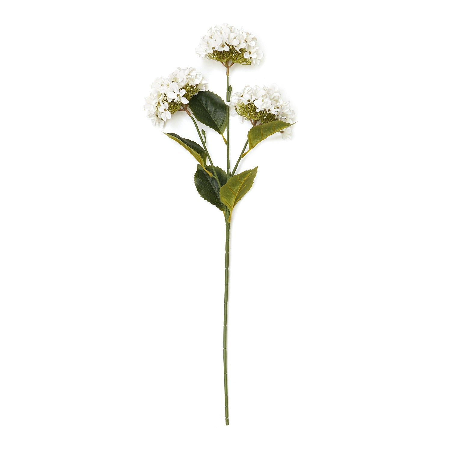 Ivory Hydranger Artificial Flower Stem - Single