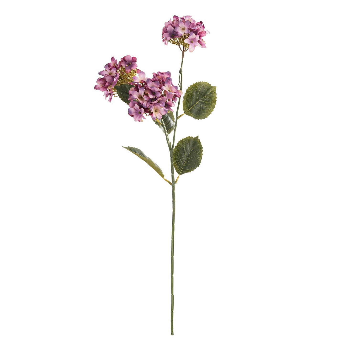 Purple Hydranger Artificial Flower Stem - Single