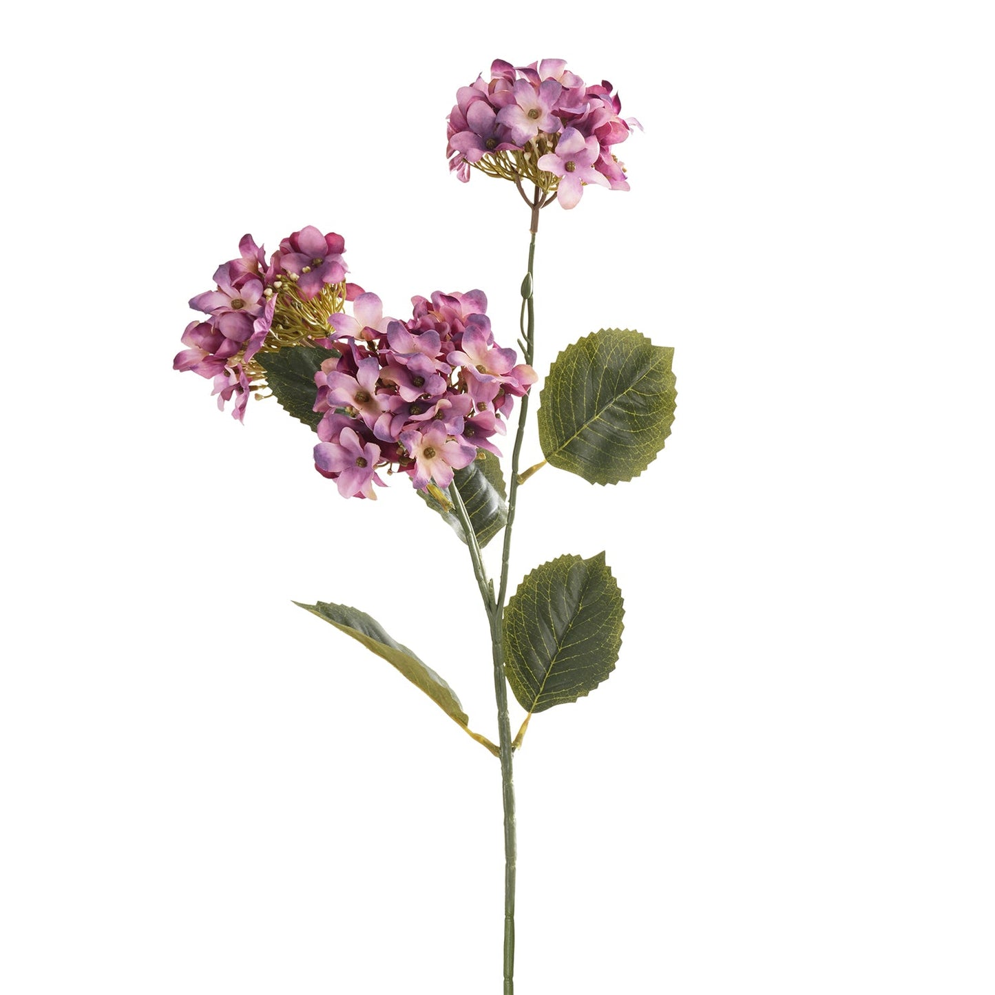 Purple Hydranger Artificial Flower Stem - Single