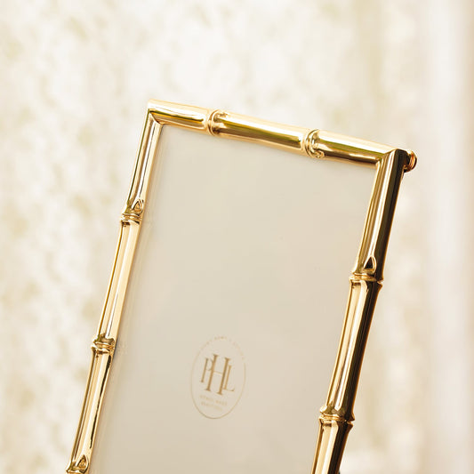 Gold Bamboo Photo Frame - Medium