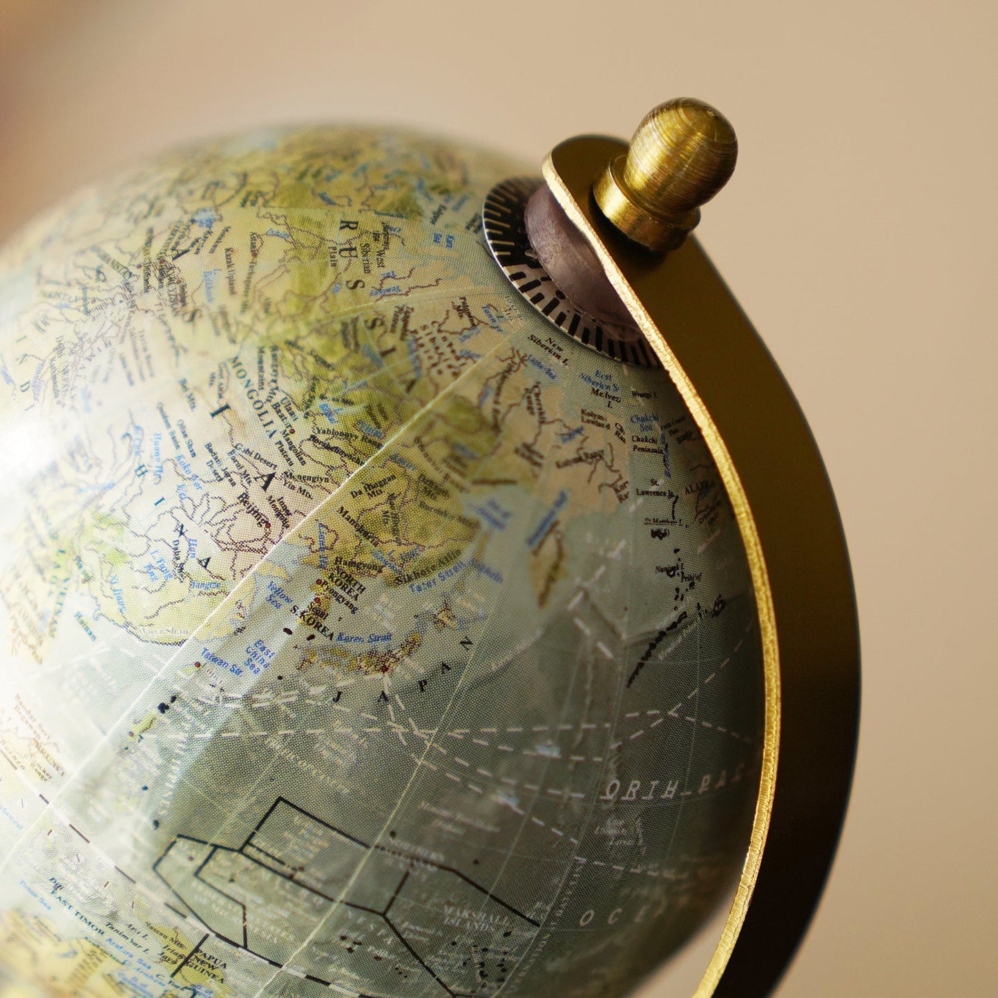 Blue Decorative Globe with Stand - Small