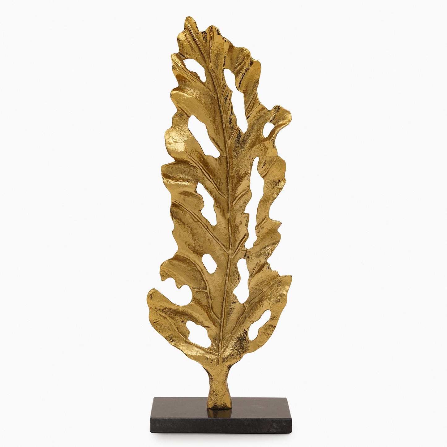 Gold Metal Leaf on Marble Base