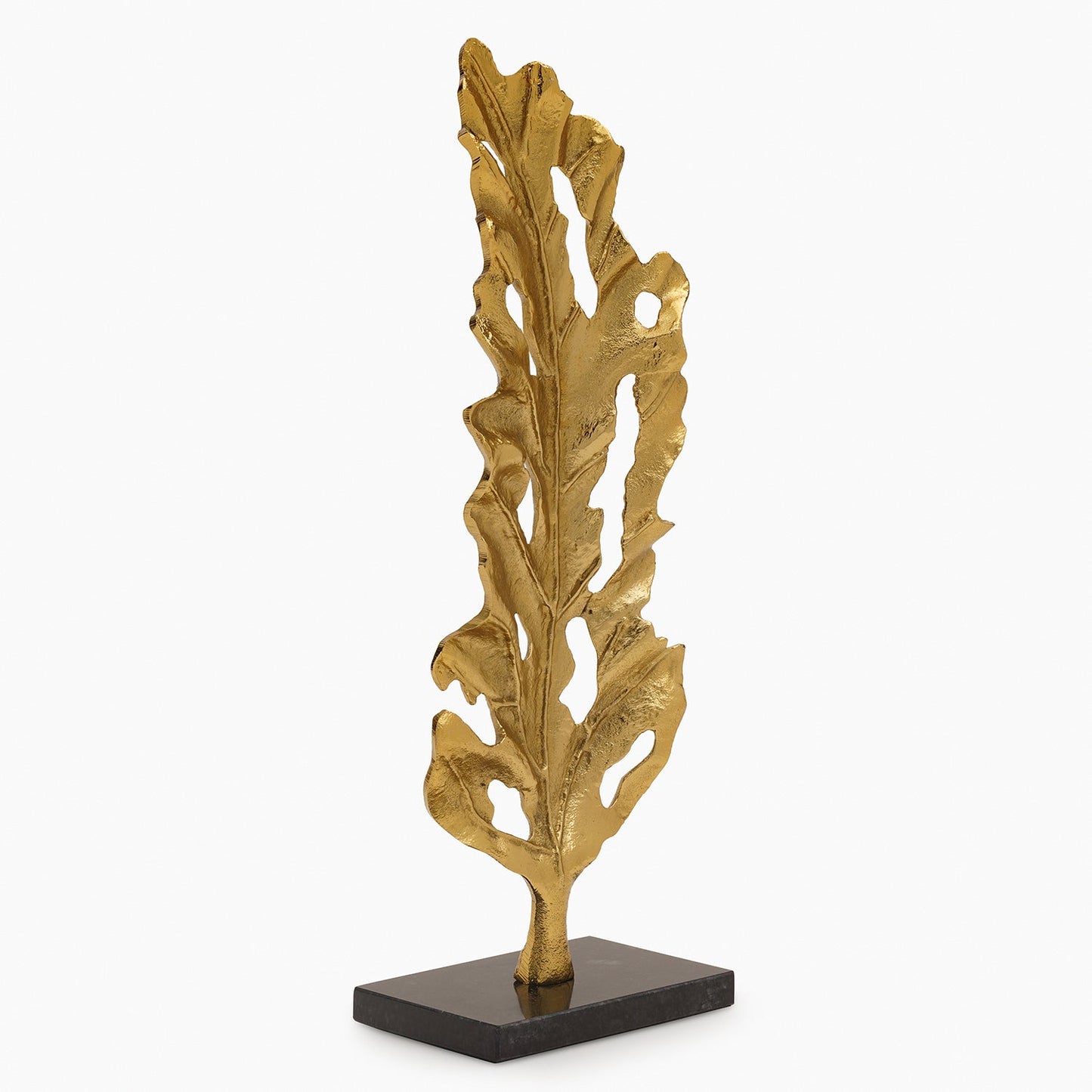Gold Metal Leaf on Marble Base