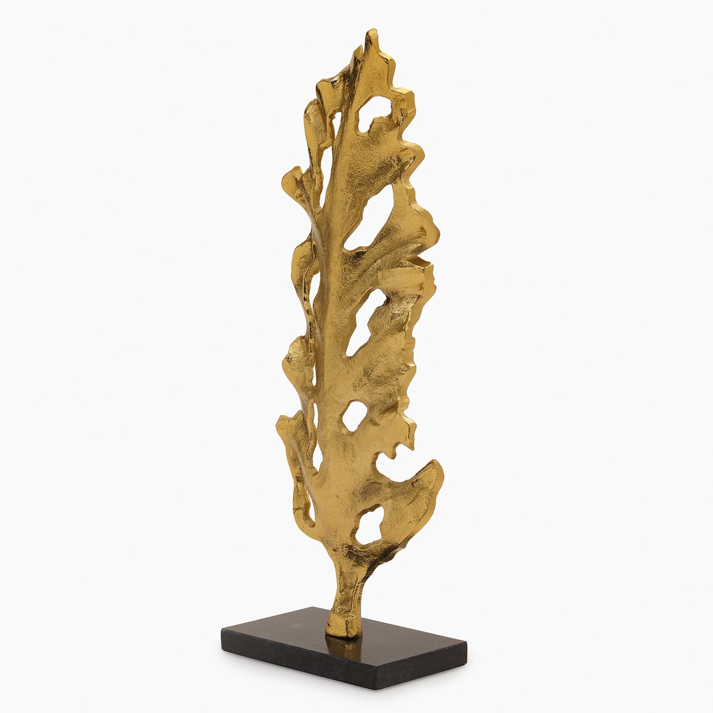 Gold Metal Leaf on Marble Base