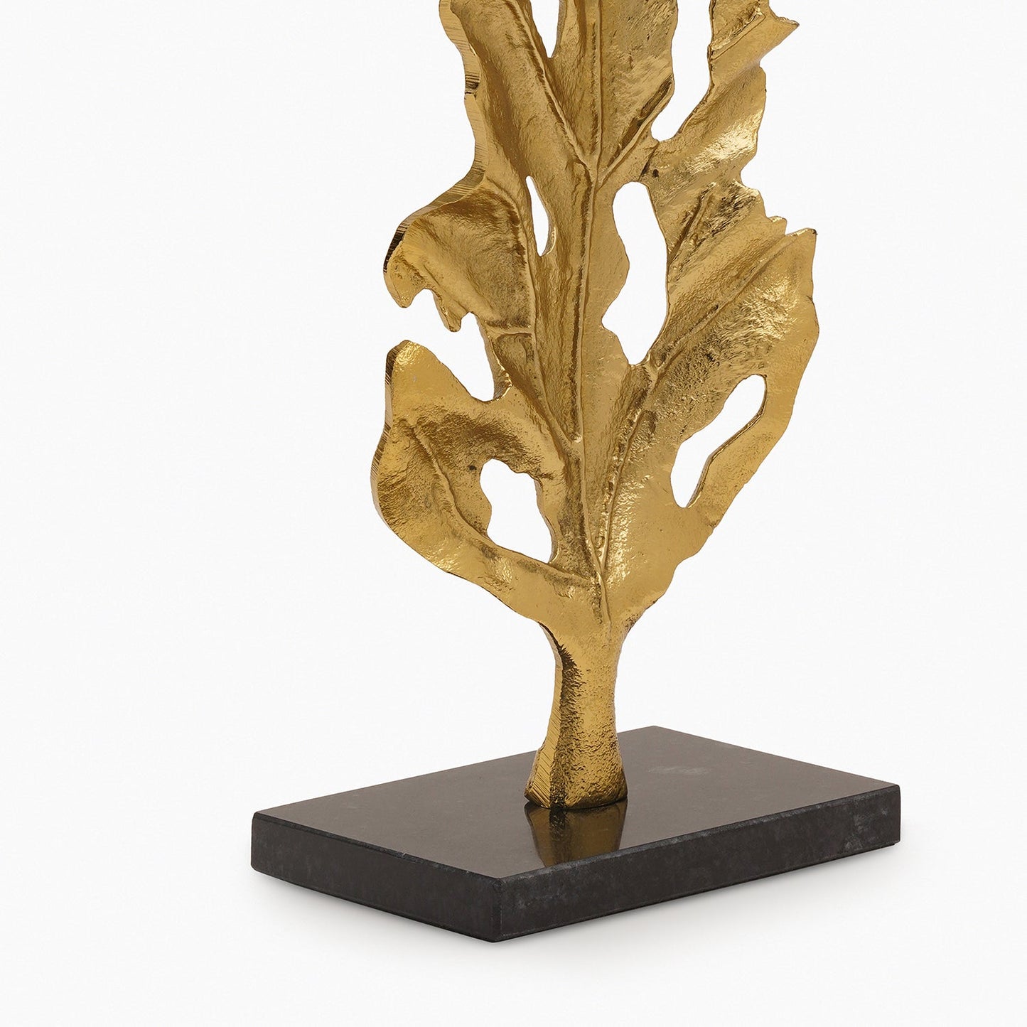Gold Metal Leaf on Marble Base