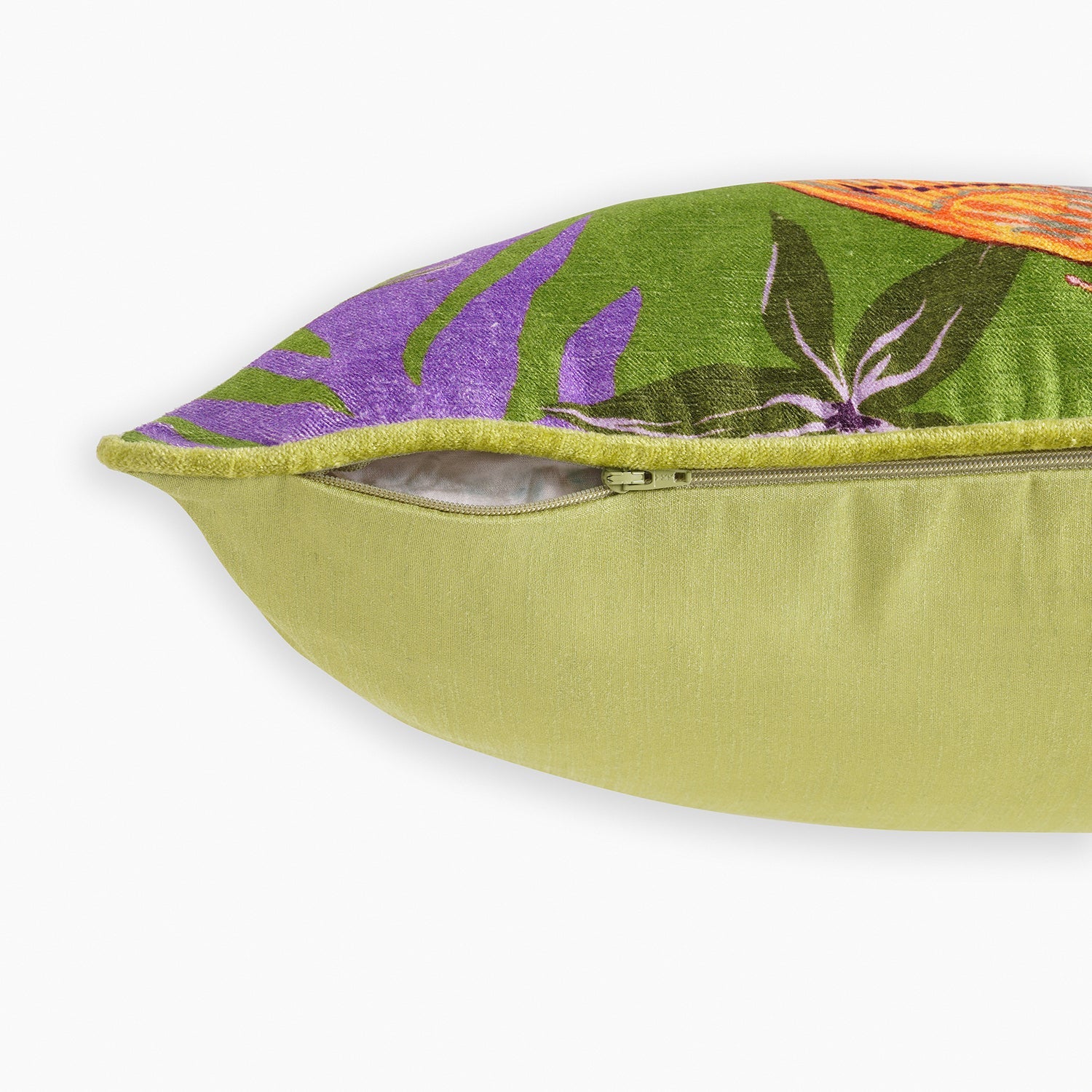 Green Butterfly Print Cushion cover