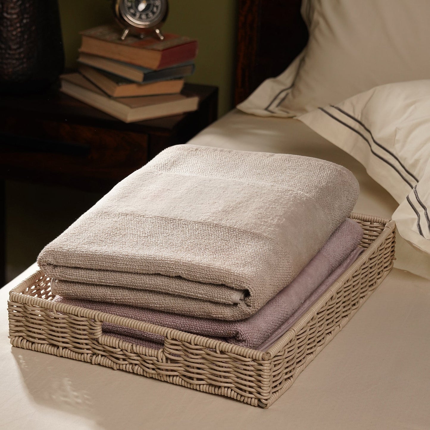 Light Beige Sheared Bath Towel