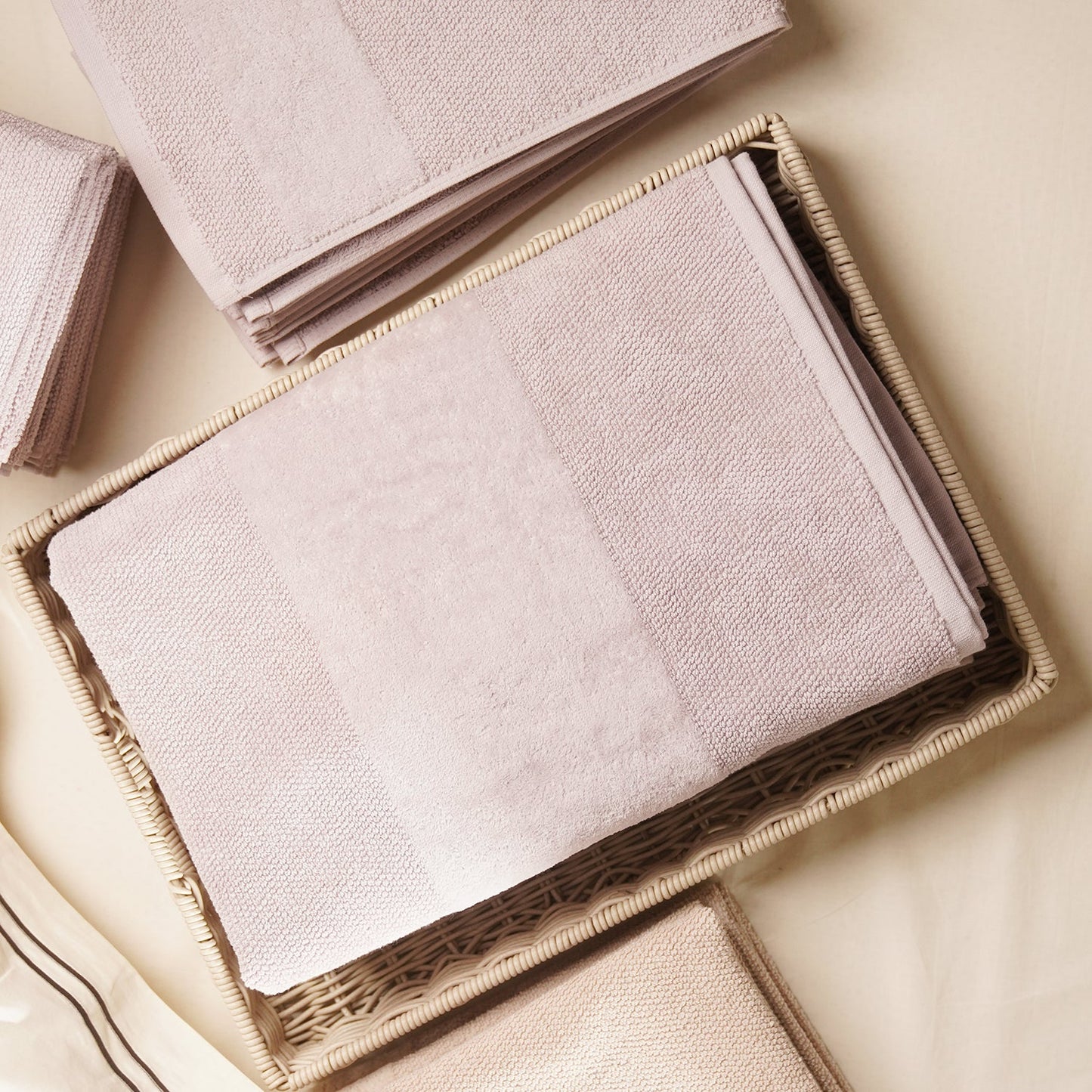 Light Pink Sheared Bath Towel