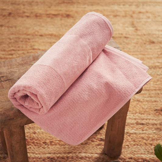 Pink Sheared Bath Towel