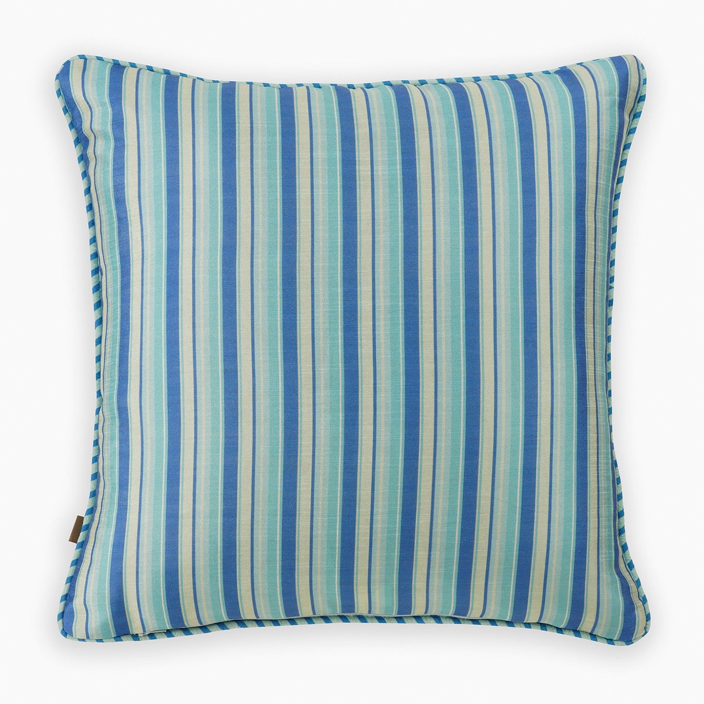 Orange Printed Velvet Square Cushion Cover