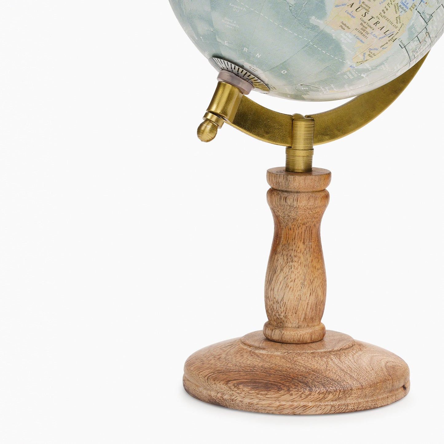 Blue Decorative Globe with Stand - Medium