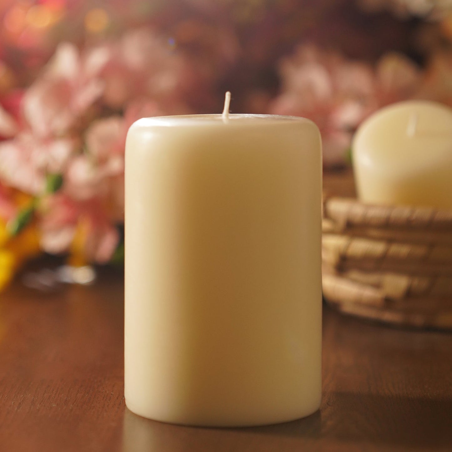 White Lavender & Chamomile Pillar Candle - Large
