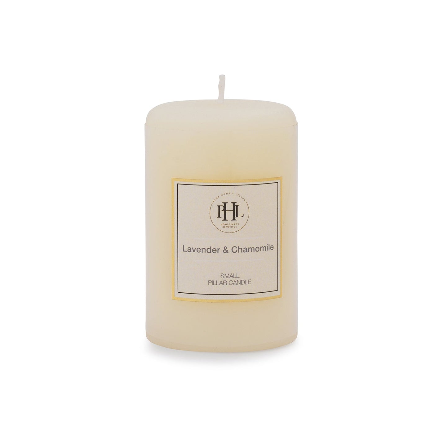 White Lavender & Chamomile Pillar Candle - Small