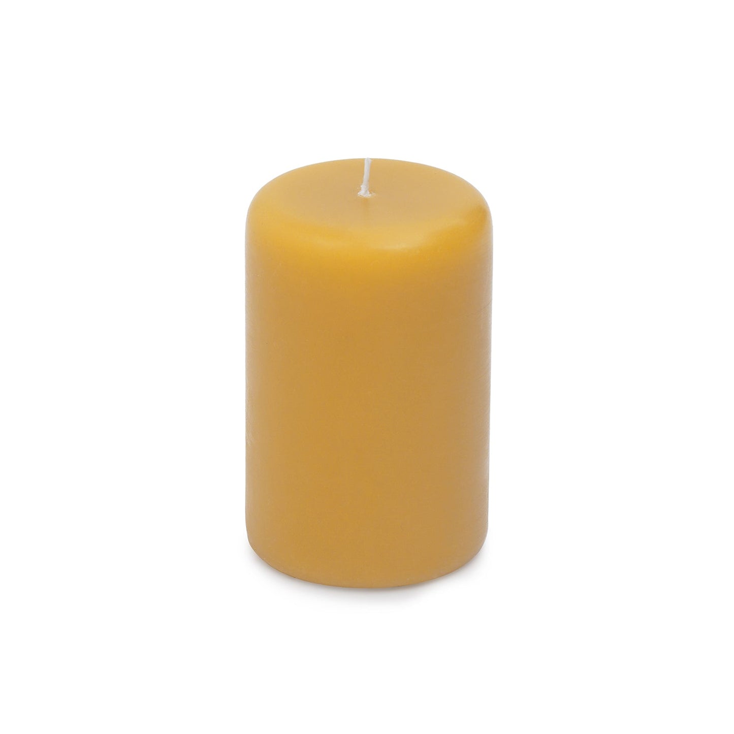 Mustard Oud Pillar Candle - Small
