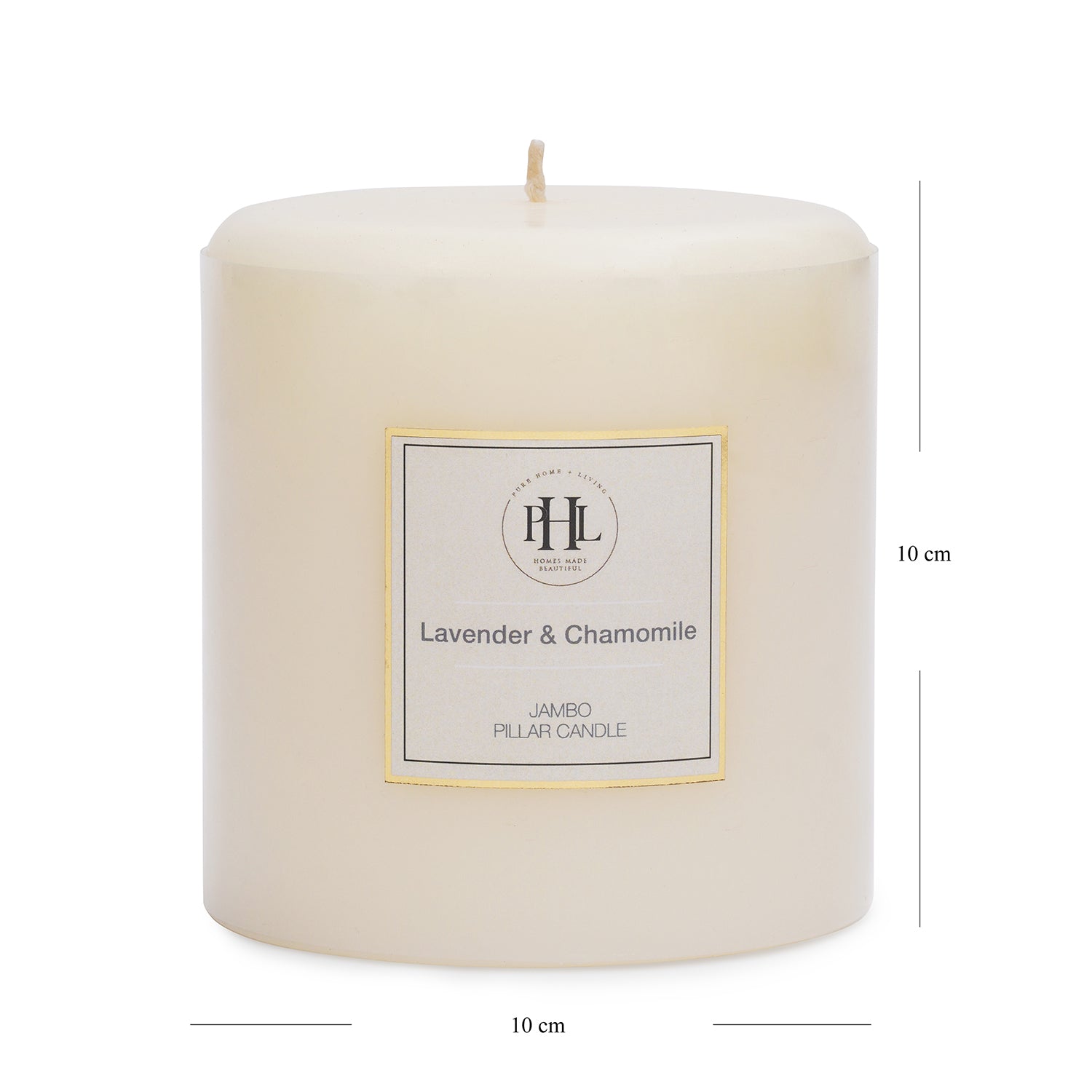 White Lavender & Chamomile Pillar Candle - Extra Large