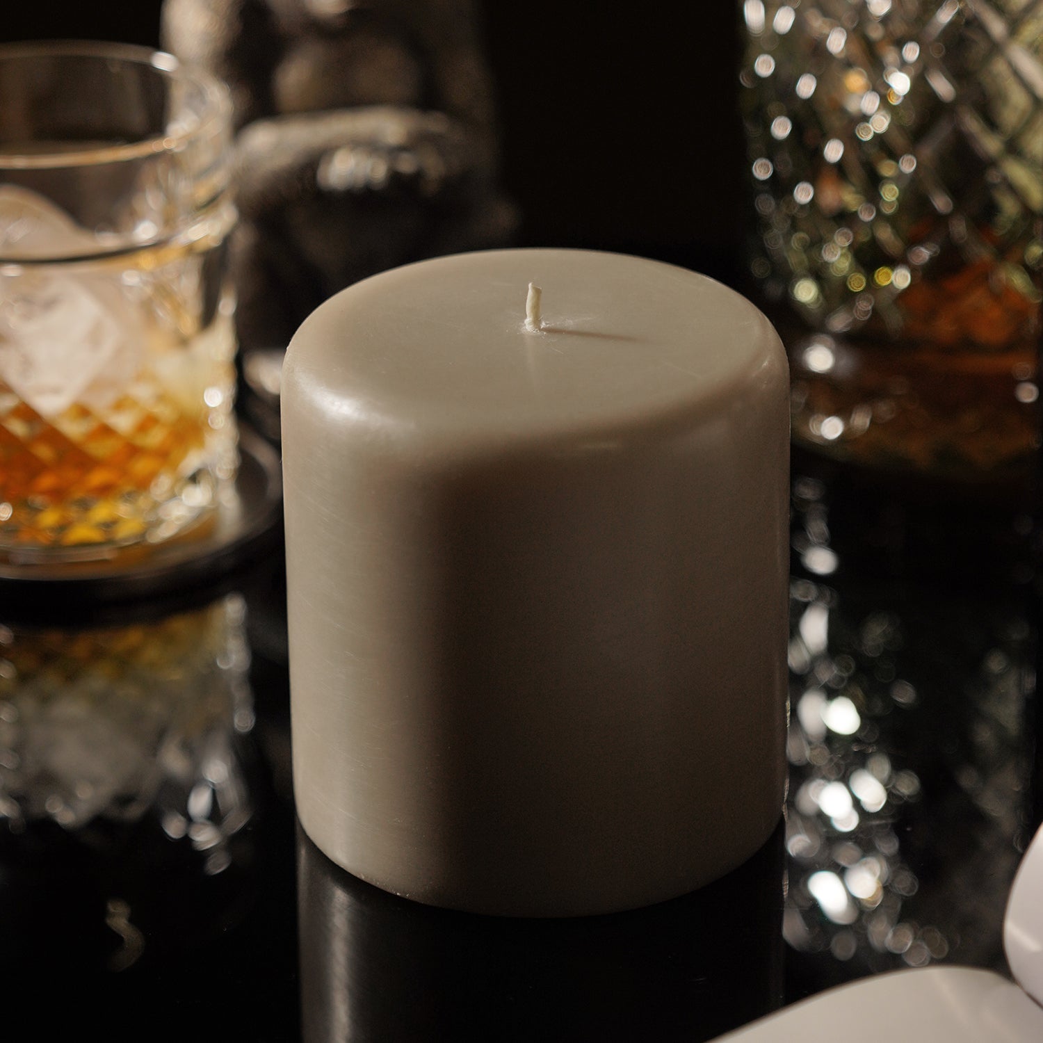 Grey Neroli Pillar Candle - Extra Large