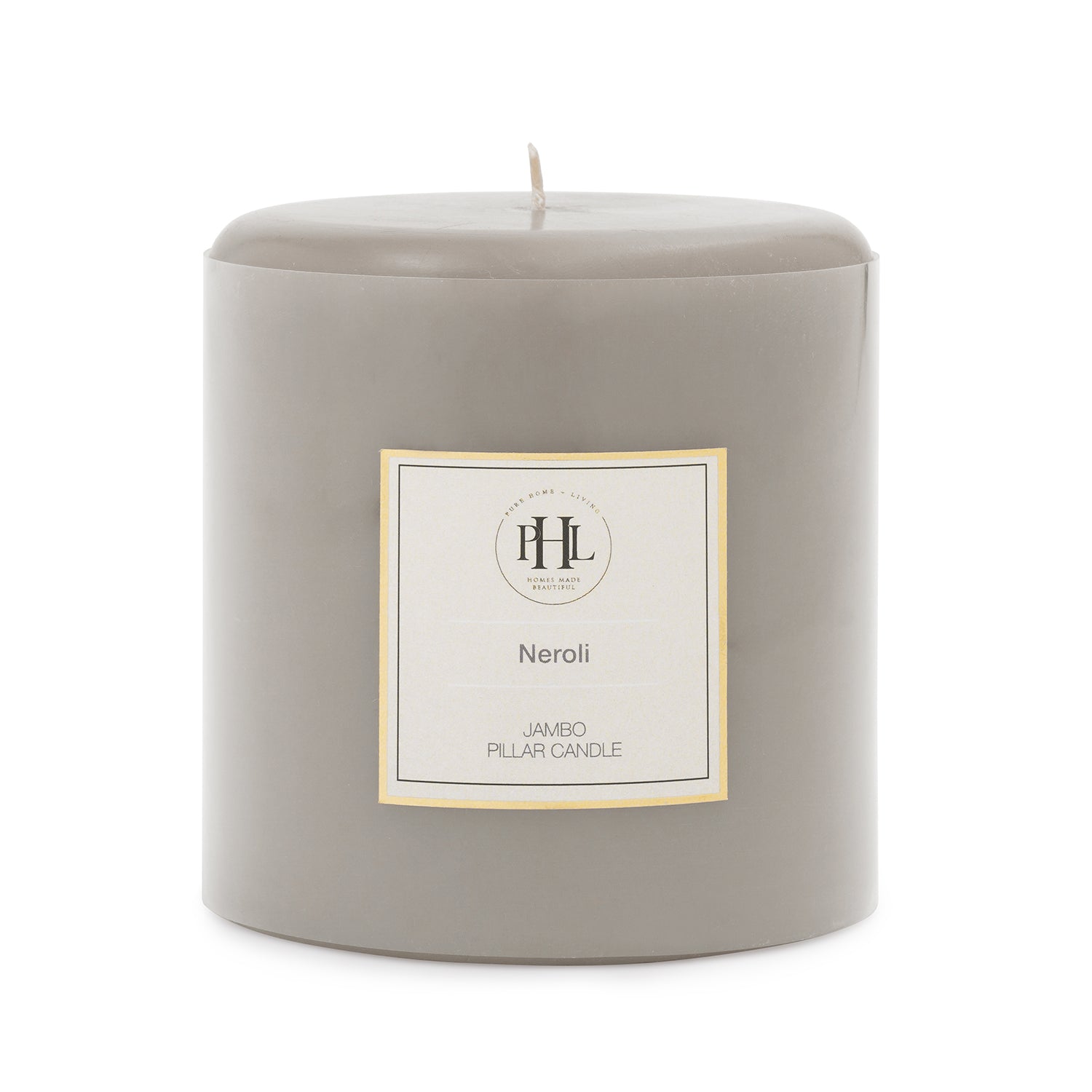 Grey Neroli Pillar Candle - Extra Large