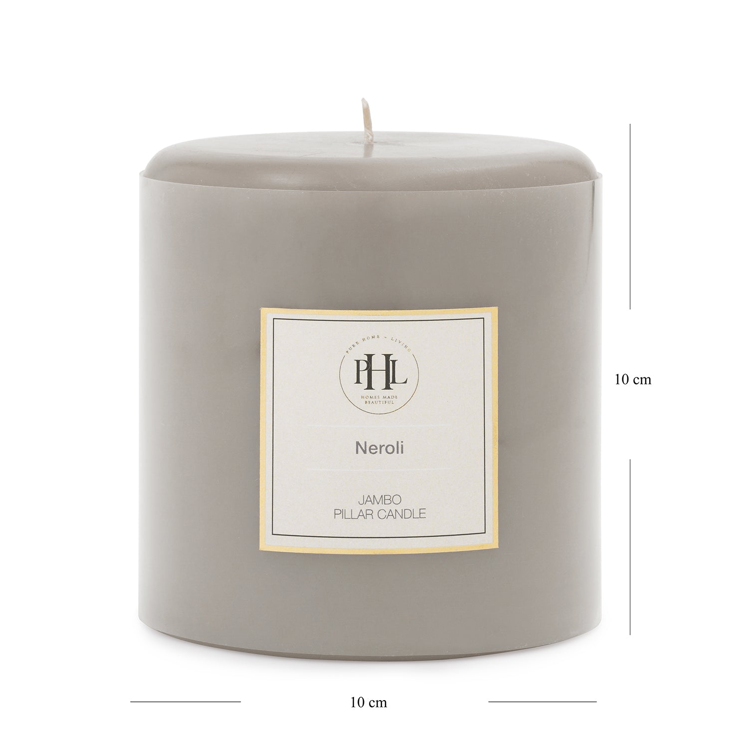 Grey Neroli Pillar Candle - Extra Large