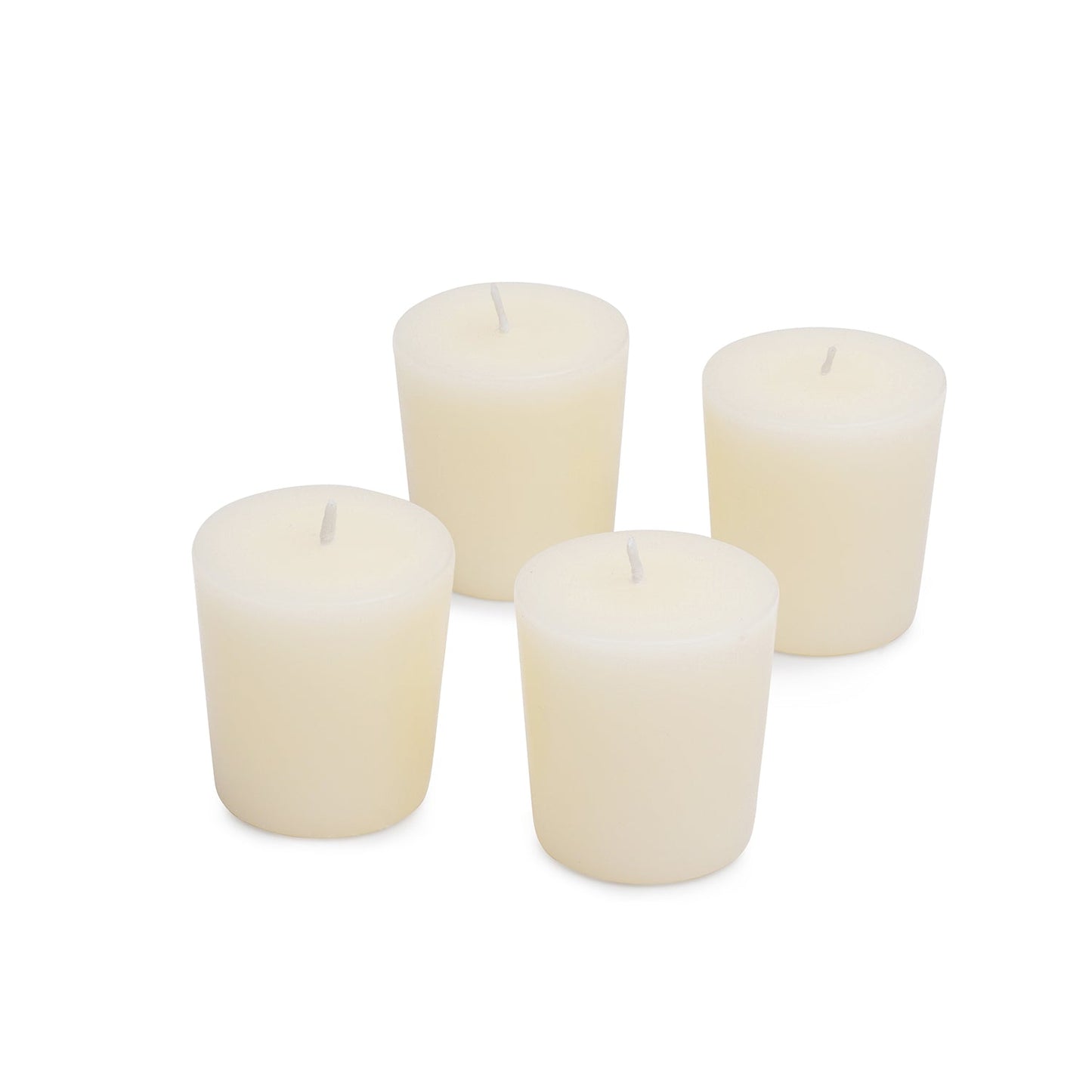 Set of 4 White Lavender & Chamomile Votive Candles