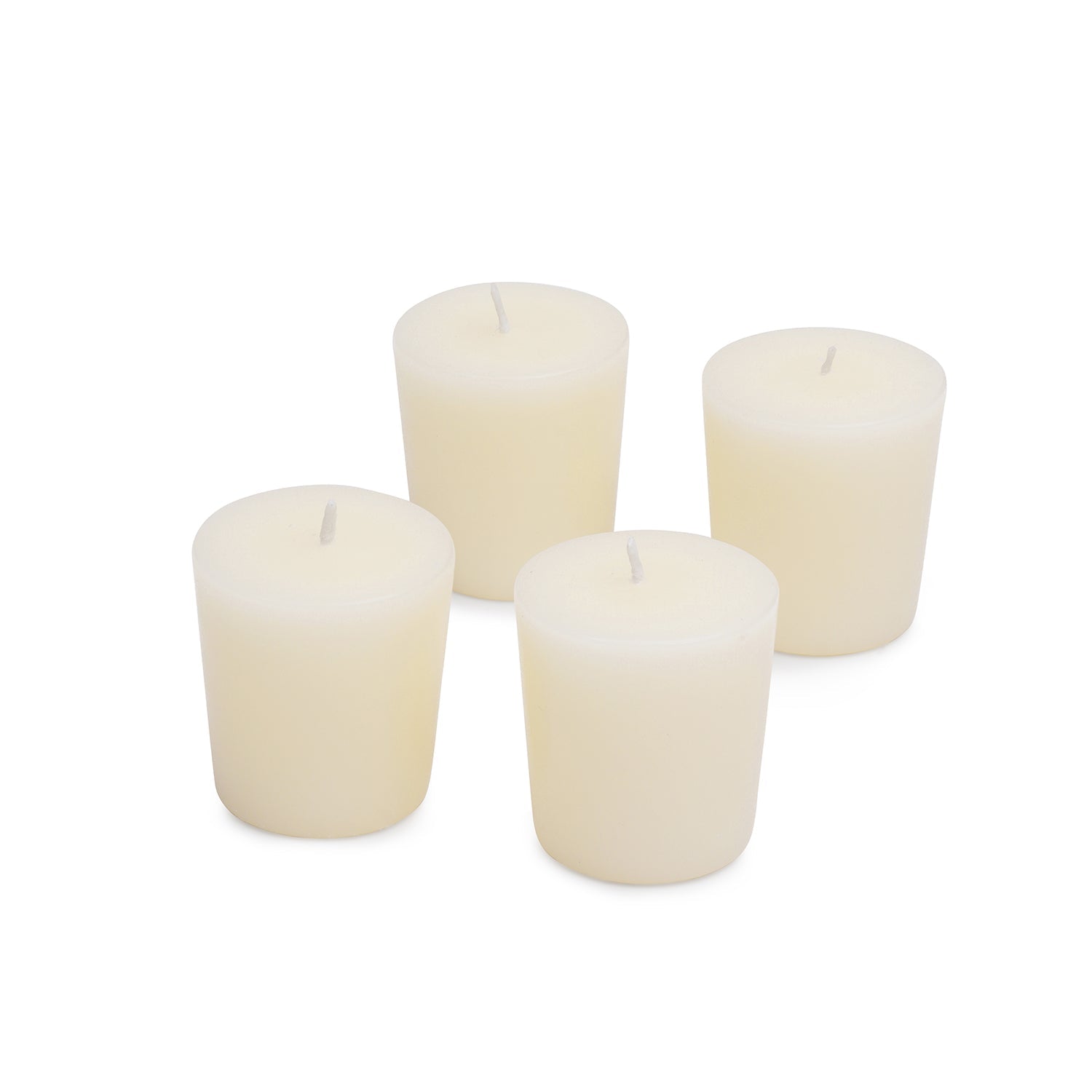 Set of 4 White Lavender & Chamomile Votive Candles