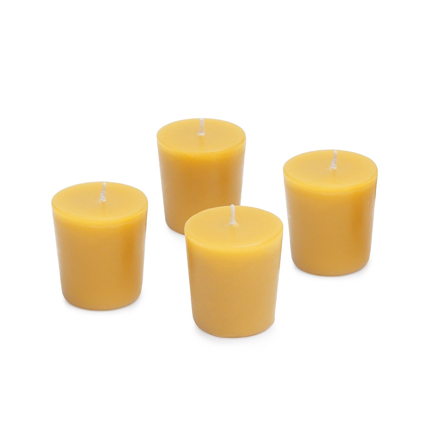 Set of 4 Mustard Oud Votive Candles