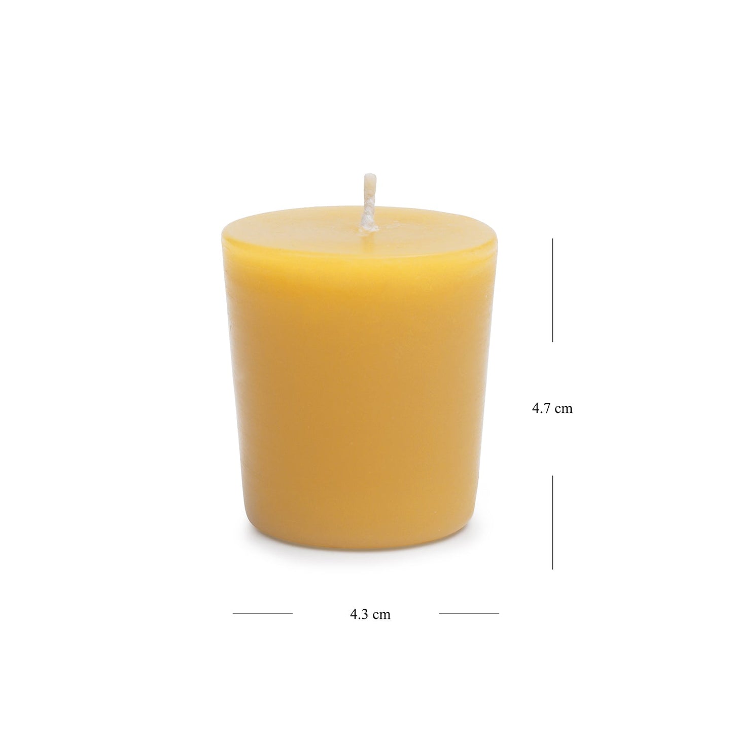 Set of 4 Mustard Oud Votive Candles