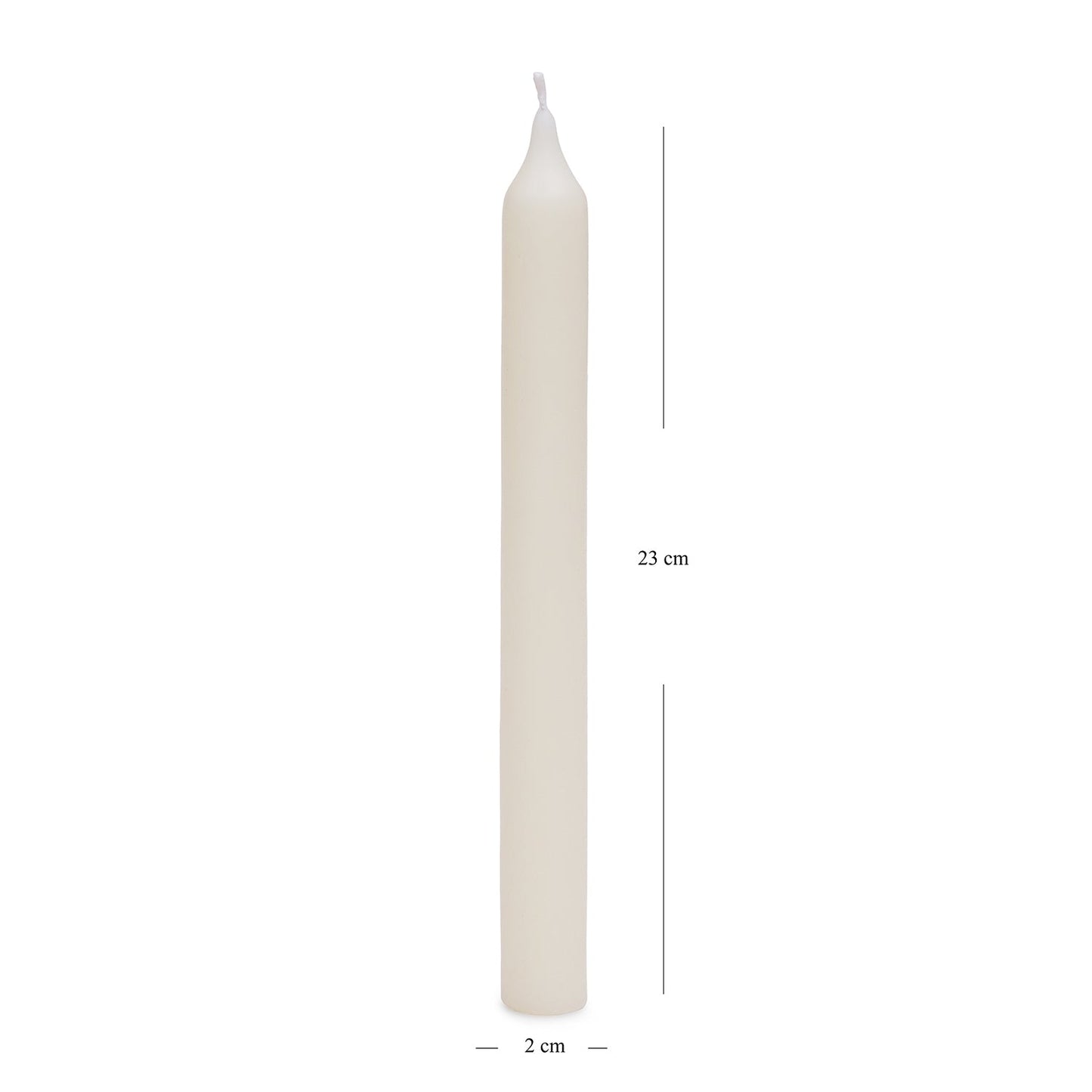 Set of 2 White Lavender & Chamomile Taper Candles
