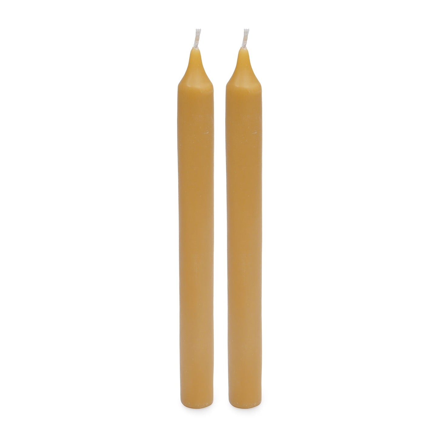 Set of 2 Mustard Oud Taper Candles