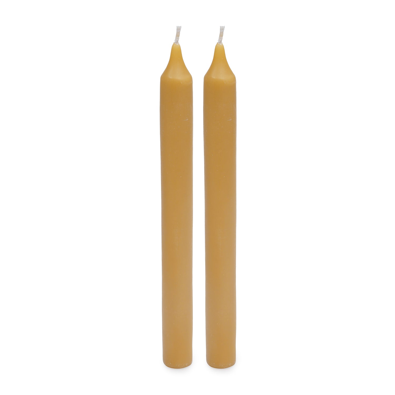 Set of 2 Mustard Oud Taper Candles