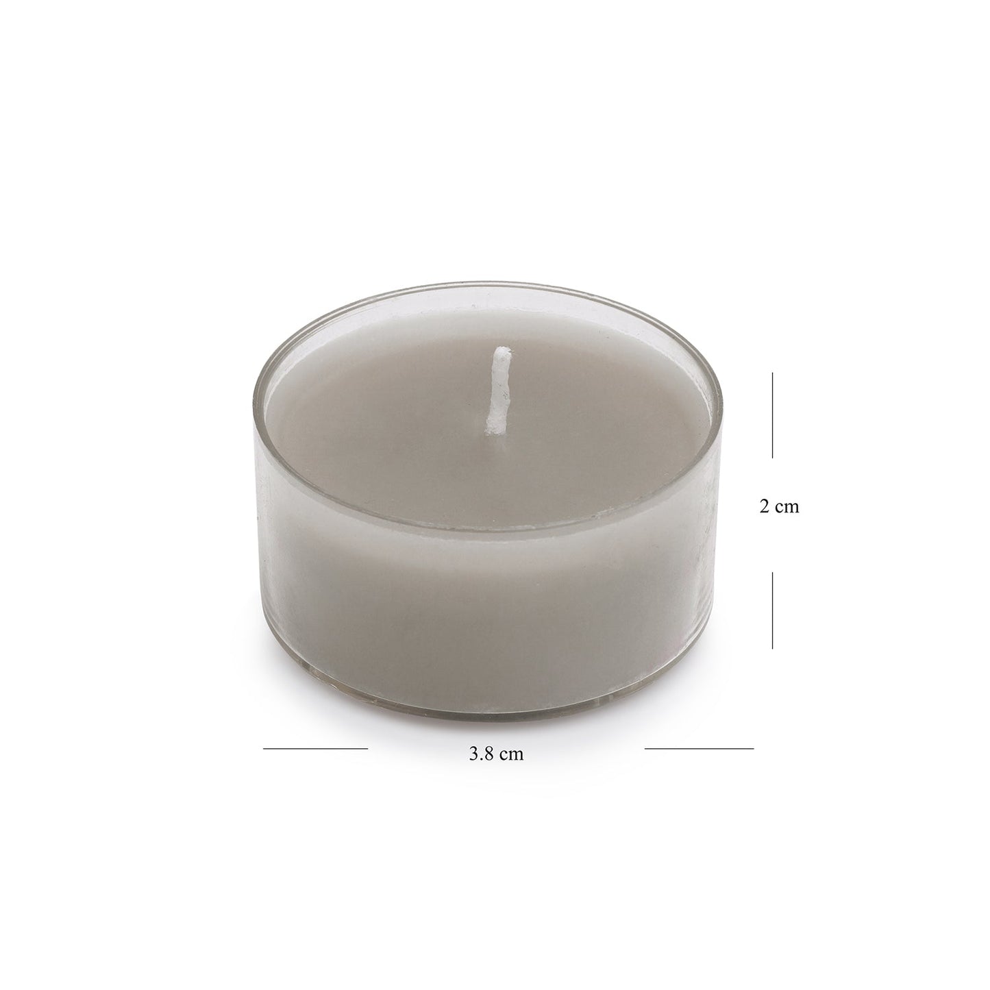 Set of 6 Grey Neroli Tea Lights