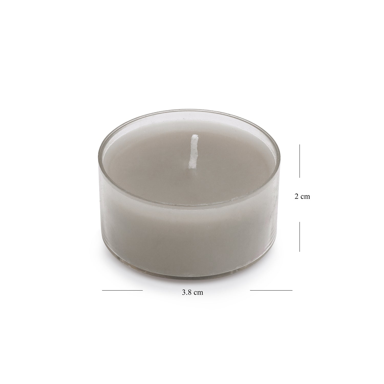 Set of 6 Grey Neroli Tea Lights